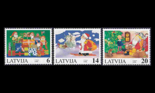 Latvia 444-6 ** Joulu (1996)