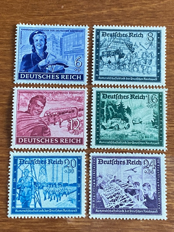 SAKSA REICH 1944 POSTIN TYÖNTEKIJÖIDEN YHTEISÖ SARJA**