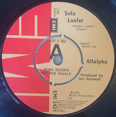7” SINGLE PROMO Alfalpha - Sofa Loafer