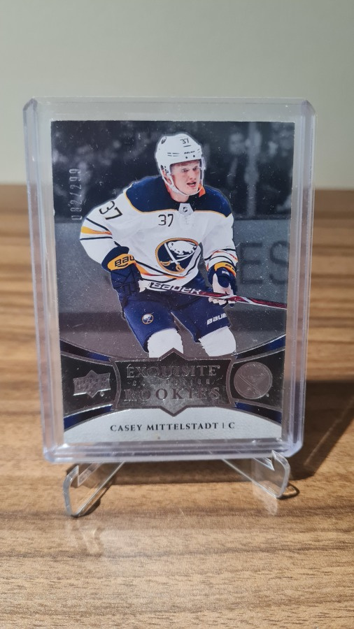 12018-19 UD Ice Exquisite Collection Casey Mittelstadt /299
