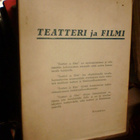 Toini Aaltonen  TEATTERI JA FILMI ( 1 p. 1945 ) Sis.pk:t - pikkukuva 2