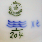 Royal Copenhagen Musselmalet 204 kastikekulho Gravy Boat - pikkukuva 4