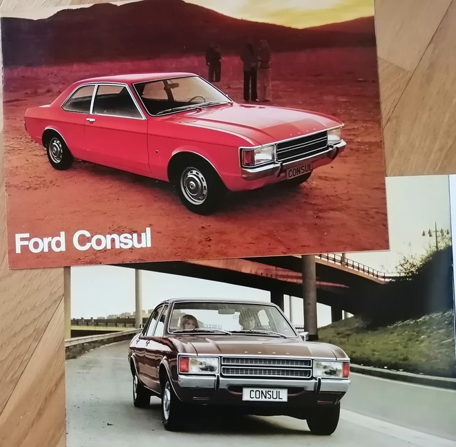 1974 Ford Consul esite - suom - KUIN UUSI - 12 sivua