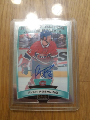 2019-20 O-Pee-Chee Platinum Rookie Autos Ryan Poehling