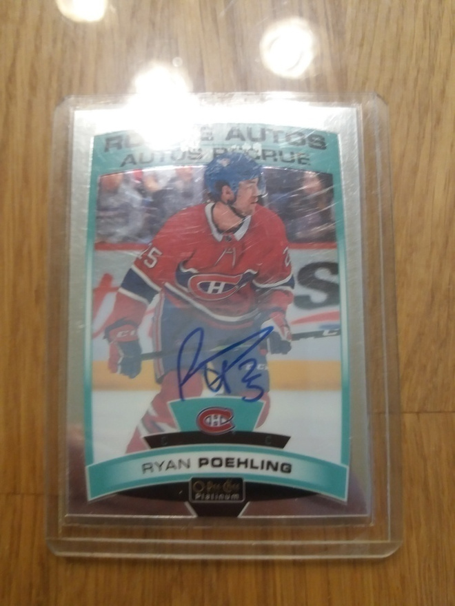 2019-20 O-Pee-Chee Platinum Rookie Autos Ryan Poehling