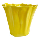 Royal Copenhagen keltainen vaasi/kulho, Kortzau 12 cm - pikkukuva 1