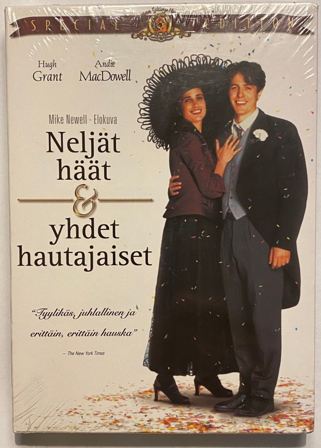 Neljät häät & yhdet hautajaiset - DVD ( uusi, kelmussa )