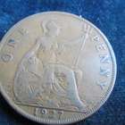 1 penny 1927 Iso-Britannia-Great Britain - pikkukuva 2