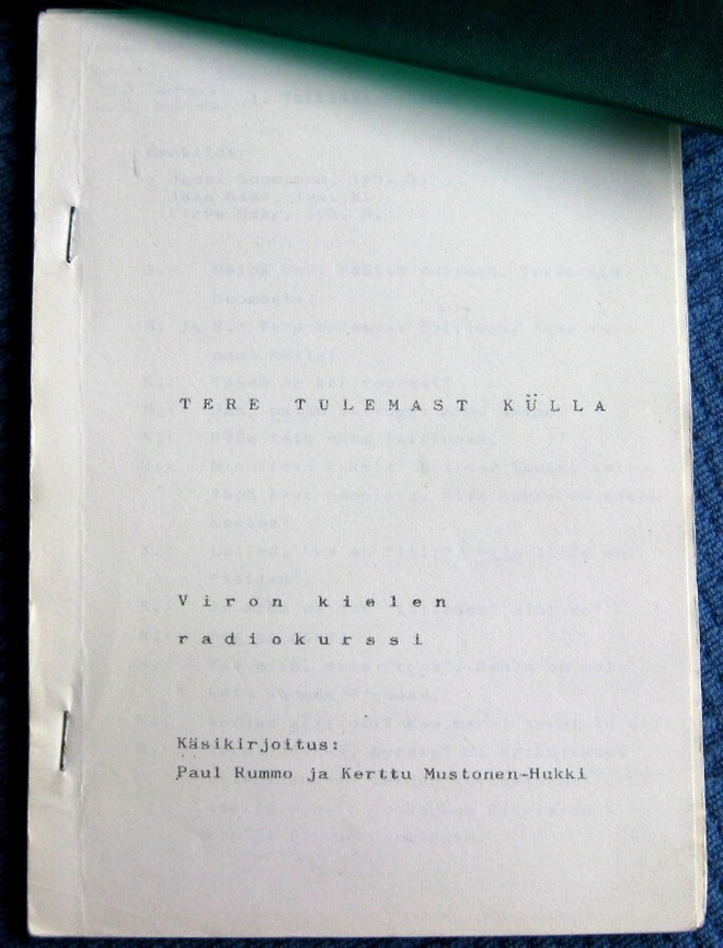 Tere tulemast kulla Viron kielen radiokurssi
