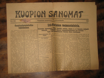 Sanomalehti  Kuopion Sanomat  30.12.1921