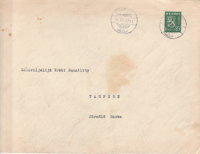 Postileima, TAMPERE 24.12.1947