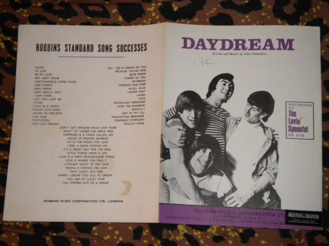 Nuottivihko - The LOVIN' SPOONFUL - Daydream 1967
