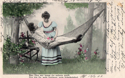Vanha postikortti- romantiikkaa