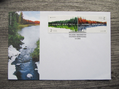 EUROPA.....FDC.....Metsät, leimattu - kulkematon kuori.