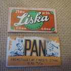 Kaksi vintage partakoneen terän päällyspaperia - pikkukuva 1
