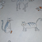Kissa ja hiiri kangas 420x142cm - pikkukuva 4