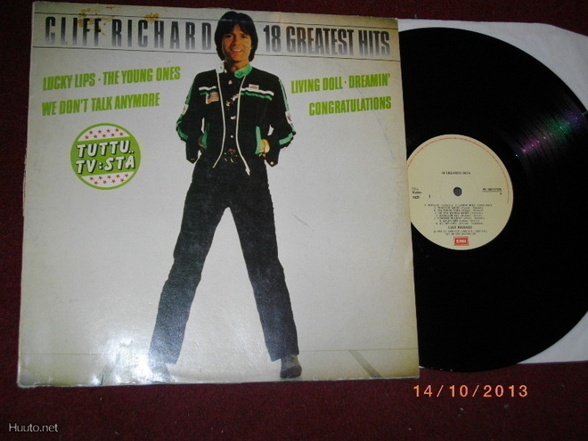 CLIFF RICHARD  18 greatest hits - LP 1980 rock roll,pop VG++