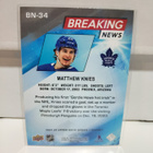 2024-25 Upper Deck - Breaking News #BN-34 Matthew Knies - pikkukuva 2