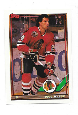 1991-92 Topps #49 Doug Wilson Chicago Blackhawks
