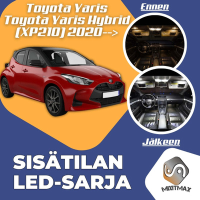 Toyota Yaris (XP210) Sisätilan LED-sarja 9-osain