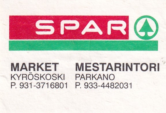 Kyröskoski, Parkano, Market, Mestarintori , SPAR   b548