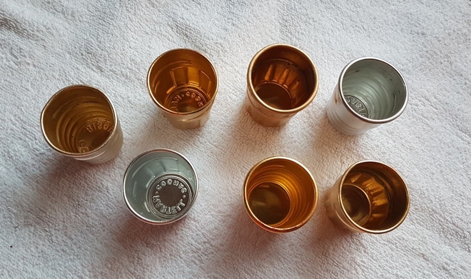 Konjakki kipot metallia vintage