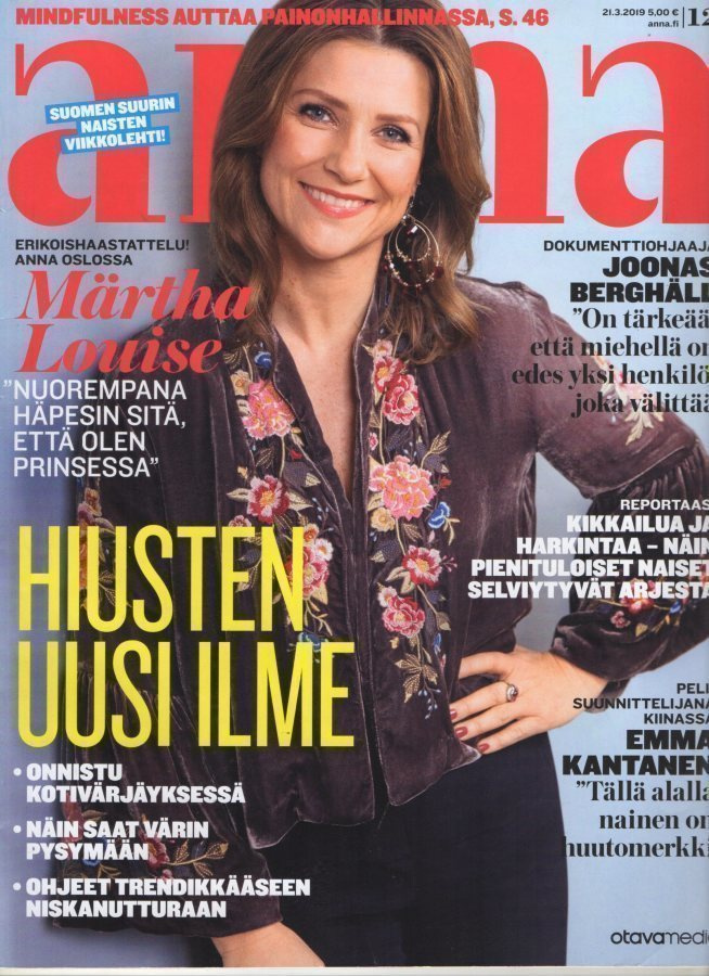 Anna n:o 12 2019 Märtha. Kristiina. Emma. Joonas. Annakka.