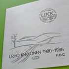 URHO KEKKONEN 1900 - 1986 F.D.C - pikkukuva 4