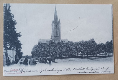 Loviisa, Loviisan kirkko, kirkkoväkeä, ympäristöä, p. 1904