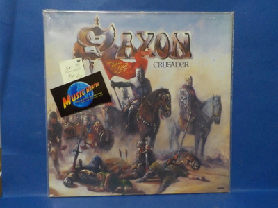 SAXON - CRUSADER EX-/EX GER -84 LP
