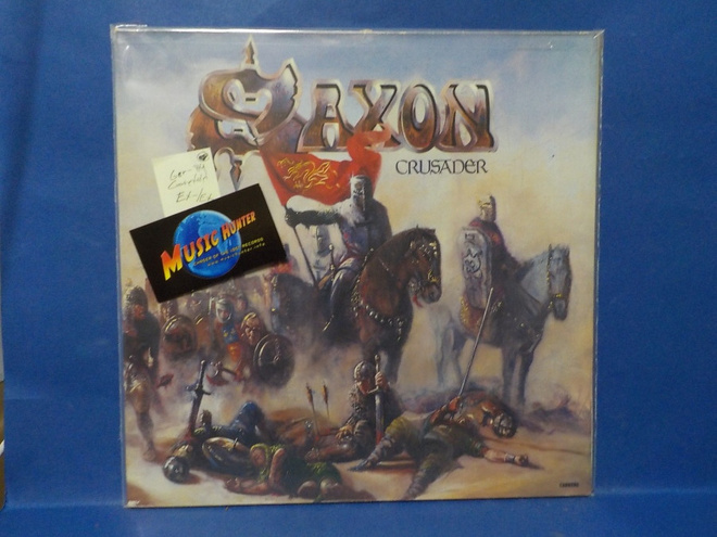 SAXON - CRUSADER EX-/EX GER -84 LP