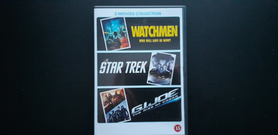 DVD: Watchmen + Star Trek + G.I.Joe 3xDVD (2009/2012)