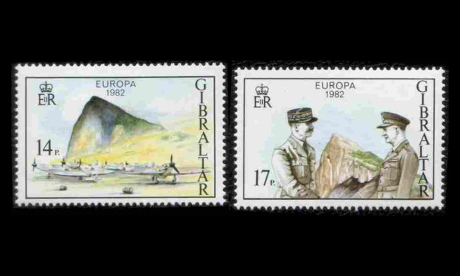 Gibraltar 451-2 ** Europa historiallisia tapahtumia (1982)