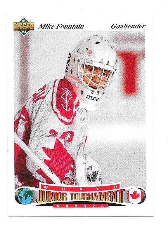 91-92 Upper Deck Czech World Juniors #52 Mike Fountain MV