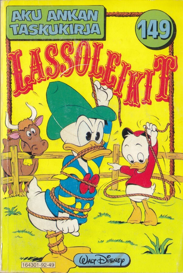 Aku Ankan Taskukirja 149 Lassoleikiti (1p. 1992)