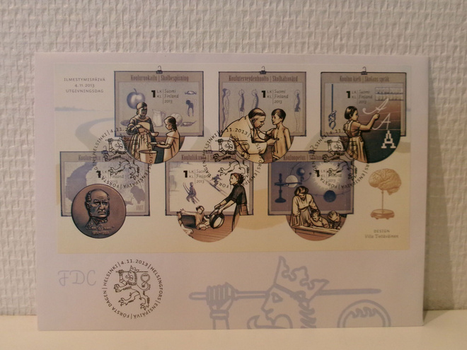 FDC- ensipäiväkuori - Kansakoulusta Pisaan - 2013