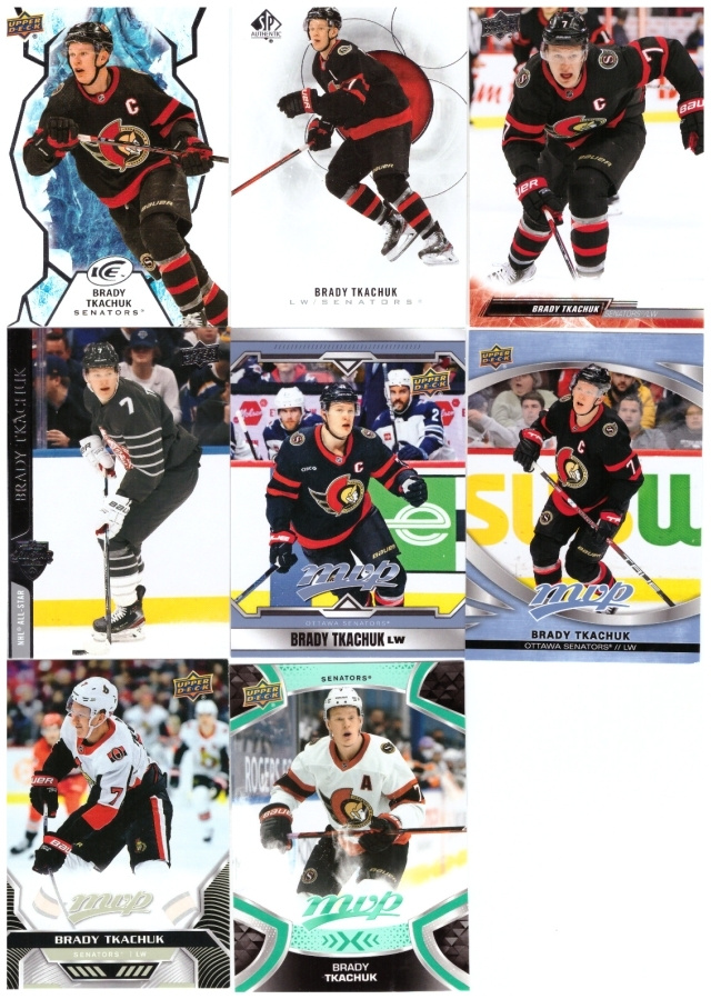 8 x BRADY TKACHUK Senators