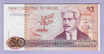Brasilia 50 Cruzados v.1986 UNC P-210a
