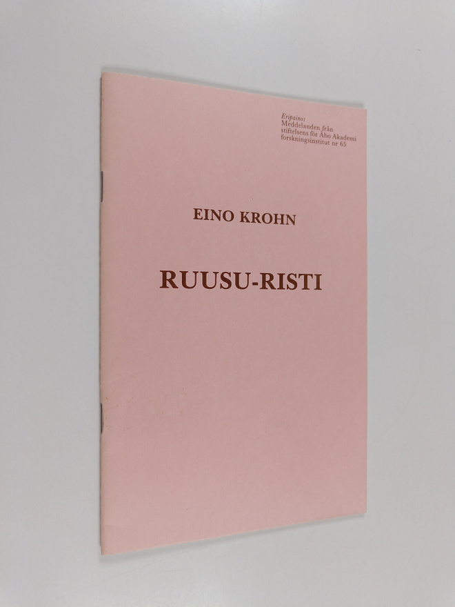 Eino Krohn : Ruusu-Risti