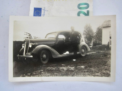 VANHA Valokuva KIVA Auto Bernard 1930-l