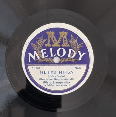 Savikiekko 1954 - Börje Lampenius - Melody M 202