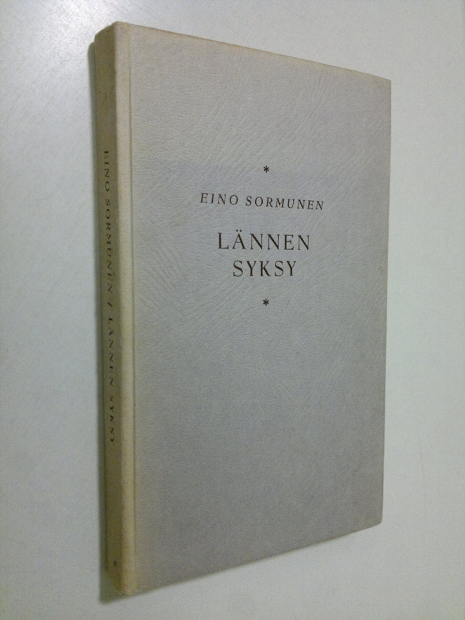 Eino Sormunen : Lännen syksy