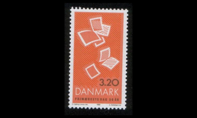 Tanska 960 ** Postimerkin päivä 50v (1989)