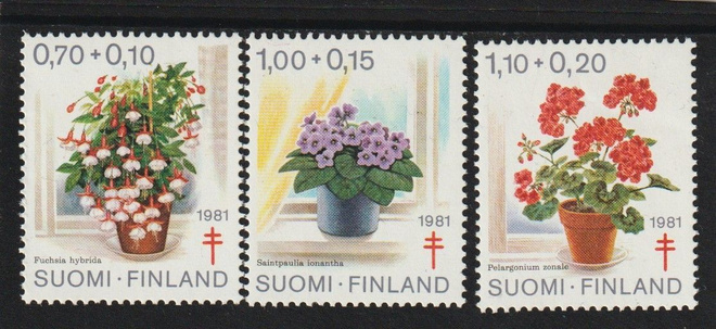1981 Tuberkuloosi-merkkisarja leimaamattomana**
