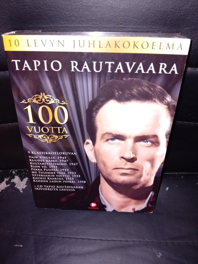9 DVD + CD Tapio Rautavaara 100 vuotta  ( SIS POSTIKULU )