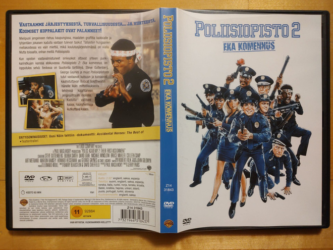 Poliisiopisto 2 - eka komennus DVD