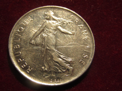 5 francs 1978. Ranska-France