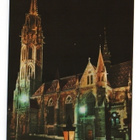 Unkari, Budapest. Matthias church. Kirkko, öinen näkymä. - pikkukuva 1