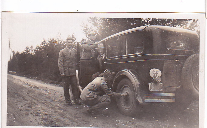 VANHA Valokuva UPEA Auto 1920-l 11,5 x 7 cm