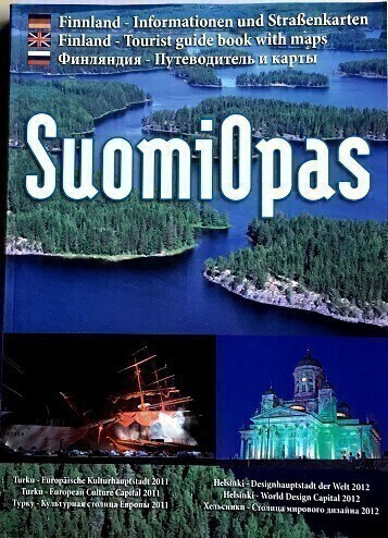 Suomi opas Finland tourist guide book with maps